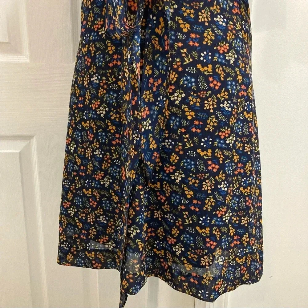 Madewell Cross-Front Mini Dress in Garden Party